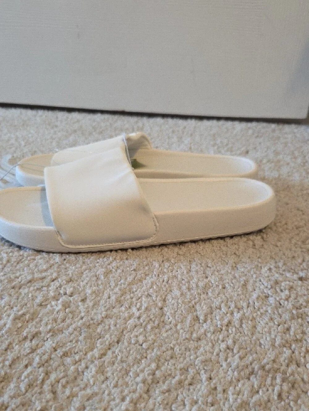 all in motion Cream Slide Sandals - Simple Slip-On Comfort